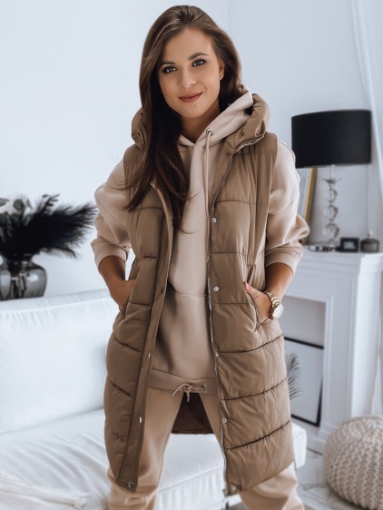 Dámská prošívaná vesta NOELIA khaki