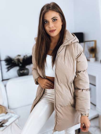 Dámska bunda prešívaná LETLIS béžová – fotografie produktu 4