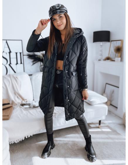 Dámsky prešívaný kabát EDA čierny