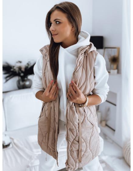 Dámska prešívaná vesta WELIA béžová