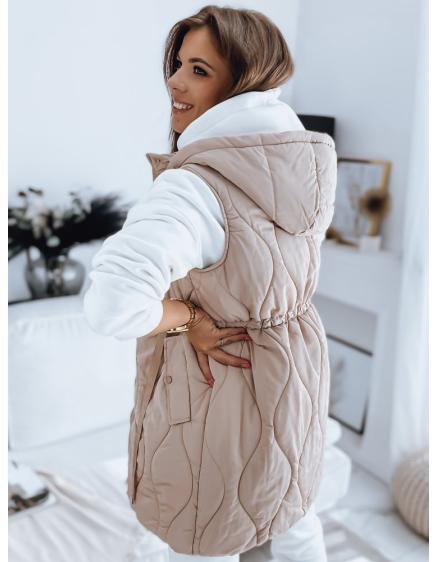 Dámska prešívaná vesta WELIA béžová