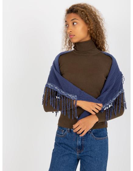 Dámský šátek kostkovaný DARCY modrý