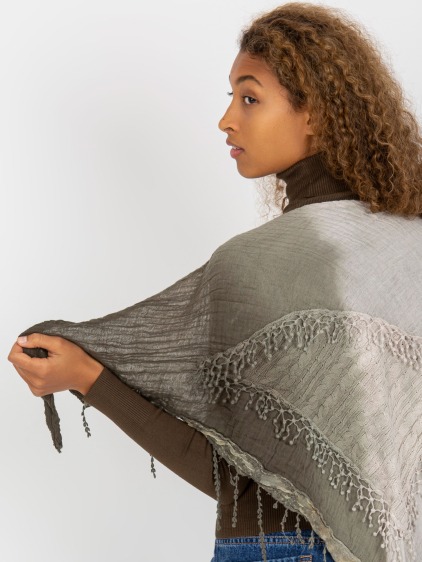 Női muszlin pamut sál PATRICIA zöld