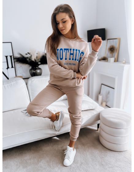 Dámska tepláková súprava NOTHING béžová