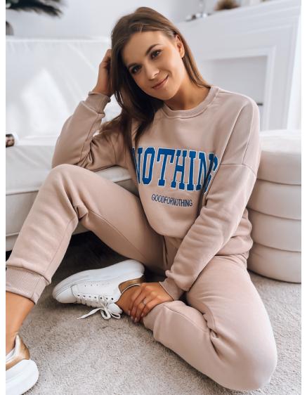 Dámska tepláková súprava NOTHING béžová