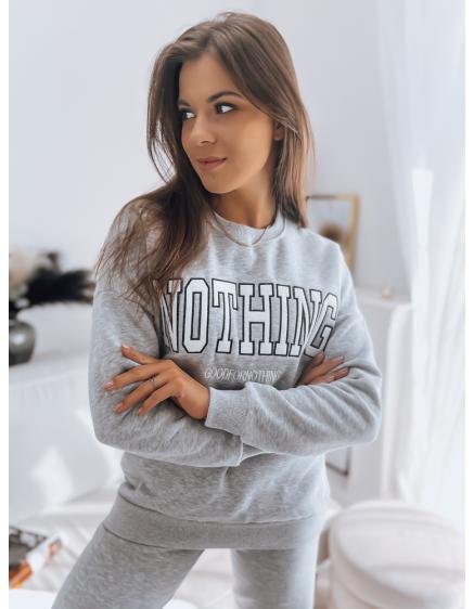 Dámska mikina NOTHING svetlo šedá