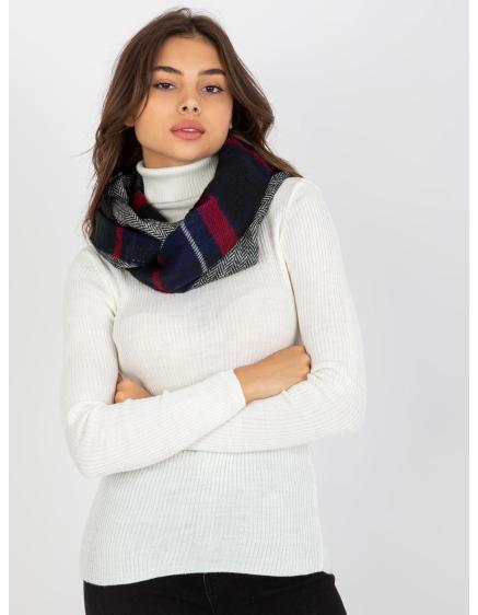 Dámska šatka s kockovanou potlačou TARYN námornícko-červená