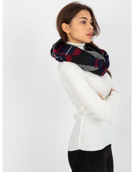 Dámska šatka s kockovanou potlačou TARYN námornícko-červená