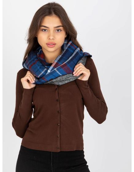 Dámska šatka s potlačou kockovaná LIBERTY námornícky modrý