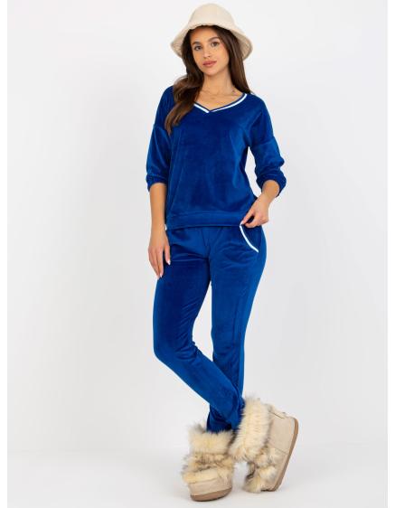 Dámská souprava s lemovaným výstřihem SAMARA kobaltově modrá 