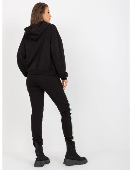 Dámská souprava s mikinou s kapucí AMARA černá 
