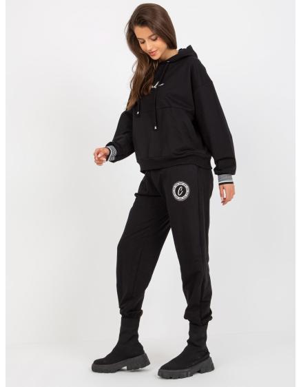 Dámska súprava voľného strihu s mikinou SONIA čierna