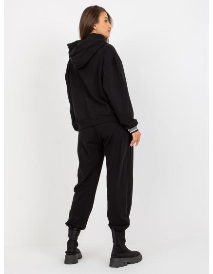 Dámska súprava voľného strihu s mikinou SONIA čierna