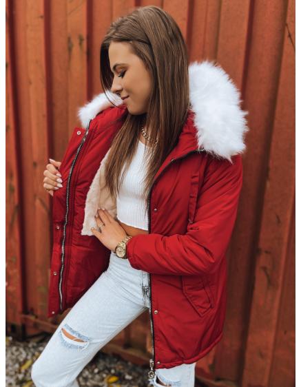 Dámska bunda parka NELLY červená