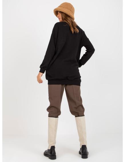 Női pulóver zsebekkel ANISE fekete