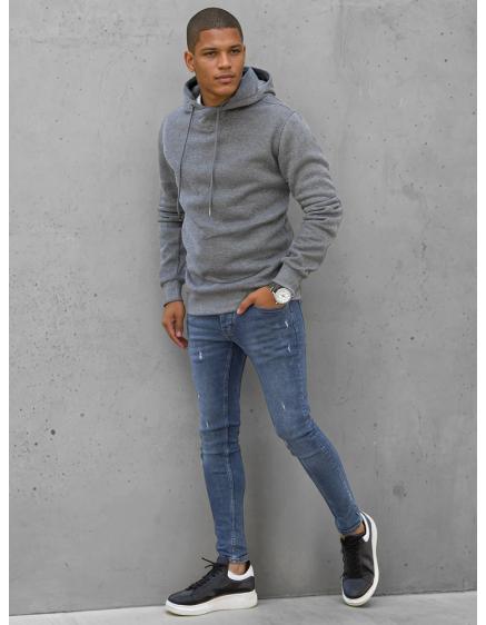 Pánska mikina s kapucňou NATE tmavo šedá