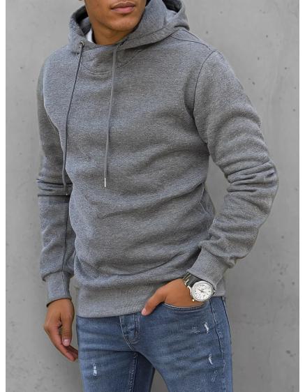 Pánska mikina s kapucňou NATE tmavo šedá