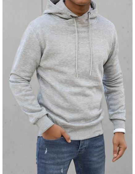 Pánska mikina s kapucňou NATE svetlo šedá