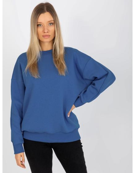Női túlméretezett pulóver JENNI sötétkék