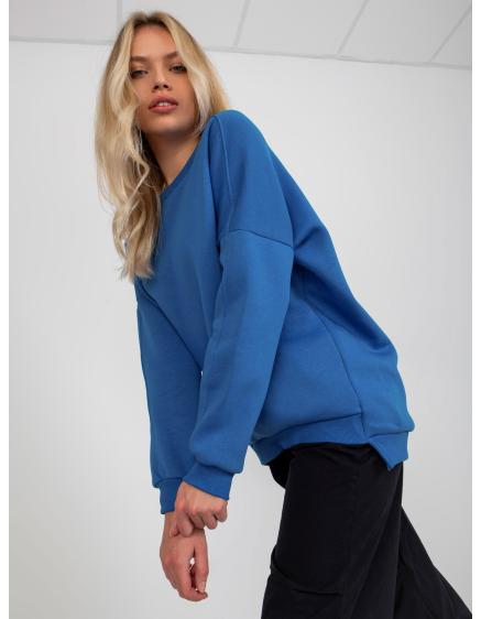 Női hosszú ujjú pulóver ESTHER sötétkék