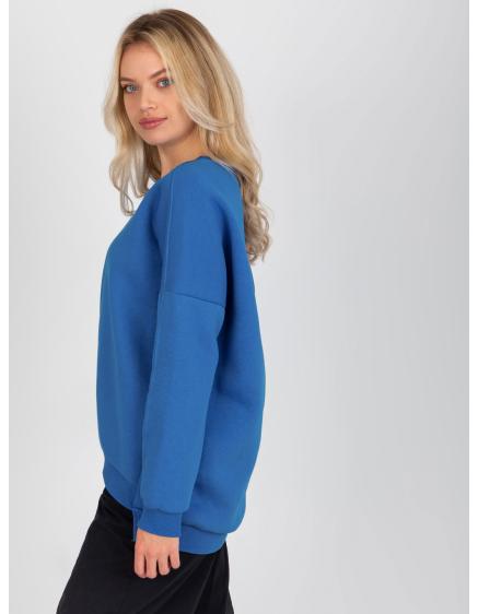 Női hosszú ujjú pulóver ESTHER sötétkék