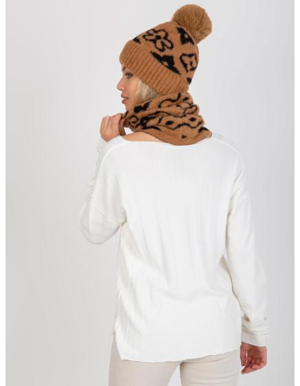 Dámský komín ALEXIS hnědo černý 