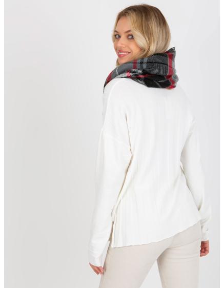 Dámský komín s potiskem LEXIE šedo červený  