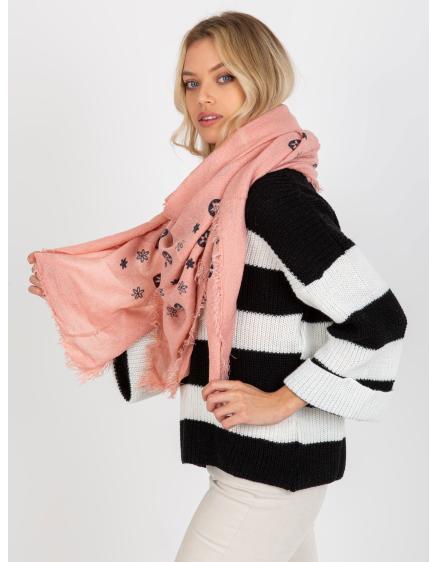 Dámská šála s potiskem CAILYN růžová