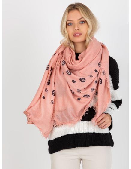Dámská šála s potiskem CAILYN růžová