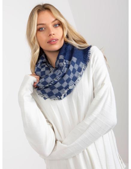 Női gyapjú téli paplan Navy SOFIE kék és fehér