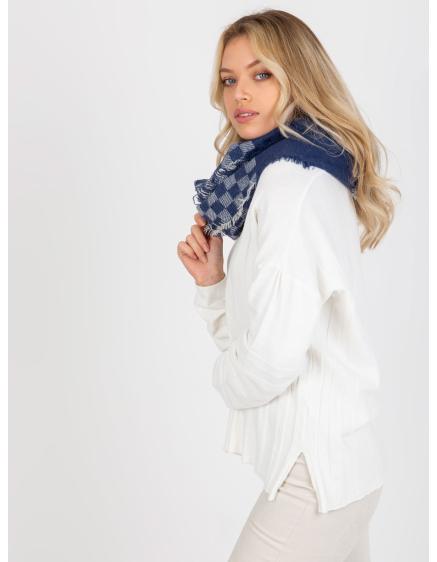Női gyapjú téli paplan Navy SOFIE kék és fehér