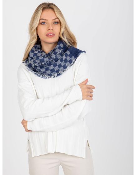 Női gyapjú téli paplan Navy SOFIE kék és fehér