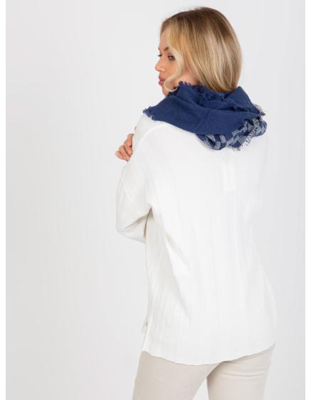 Női gyapjú téli paplan Navy SOFIE kék és fehér