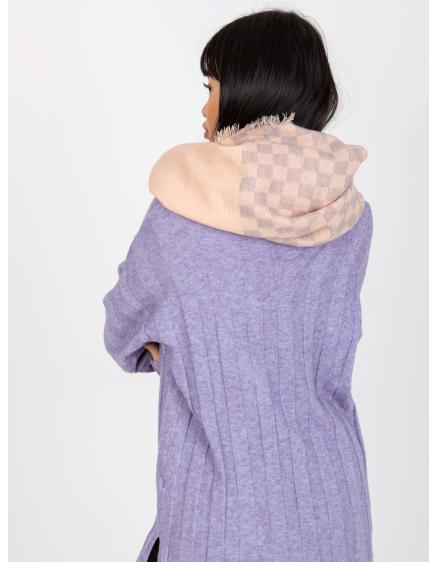 Női gyapjú kémény FELIA világos rózsaszín és szürke