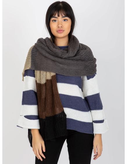 Női sál CARESS fekete és barna