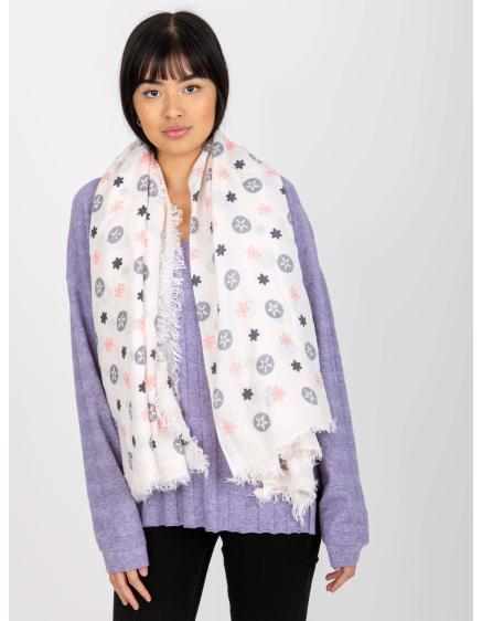 Női nyomtatott sál JOCELYN világos rózsaszín