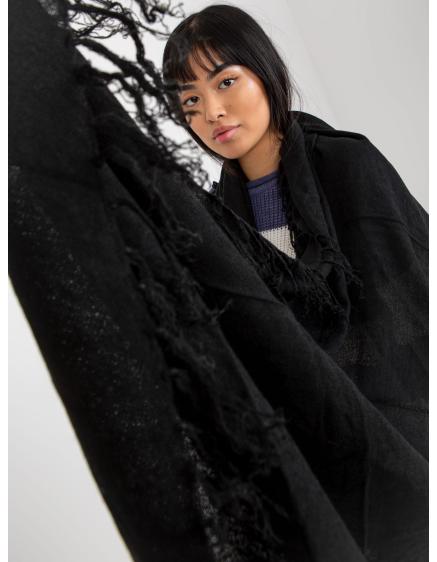 Női sál rojtokkal ADALIZ fekete