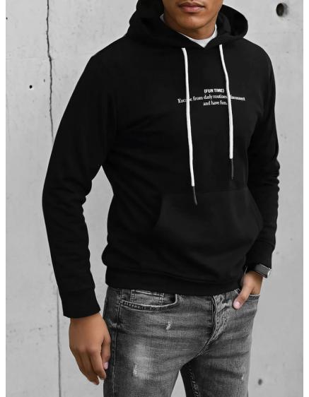 Pánska mikina ANGELO čierna