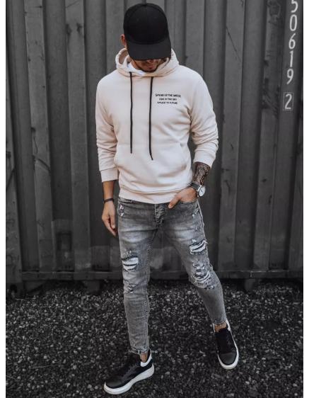 Pánska mikina ANGELO ecru