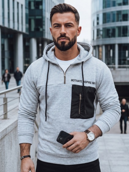 Pánská mikina JOSE šedá