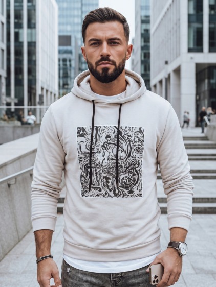 Pánská mikina CORBIN ecru