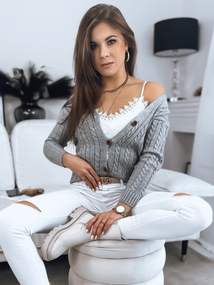 Dámský svetr RIGLA světle šedý – fotografie produktu 2