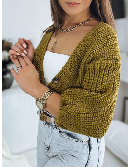 Női pulóver NUTI mustár