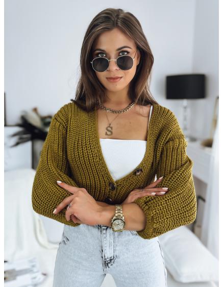 Női pulóver NUTI mustár