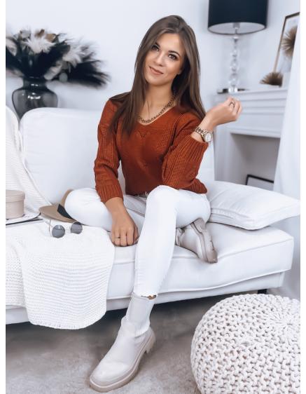 Női pulóver DARIA piros