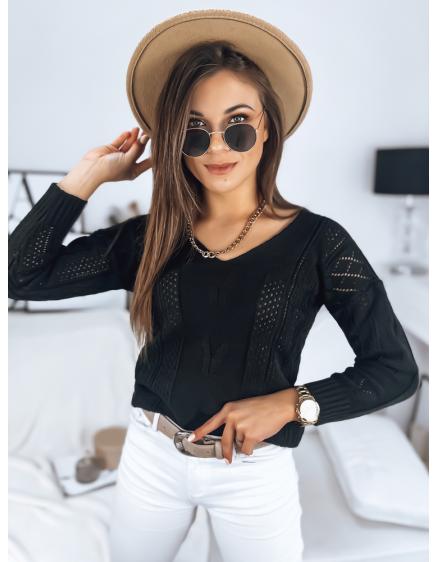 Női pulóver DARIA fekete