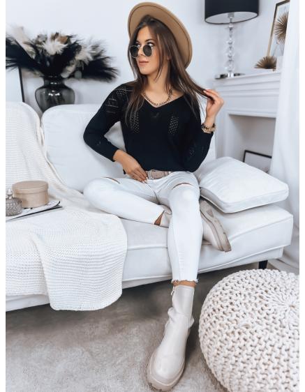 Női pulóver DARIA fekete