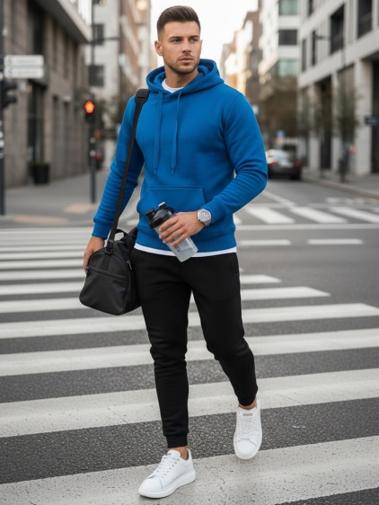 Férfi edzőruha EMANUEL teal