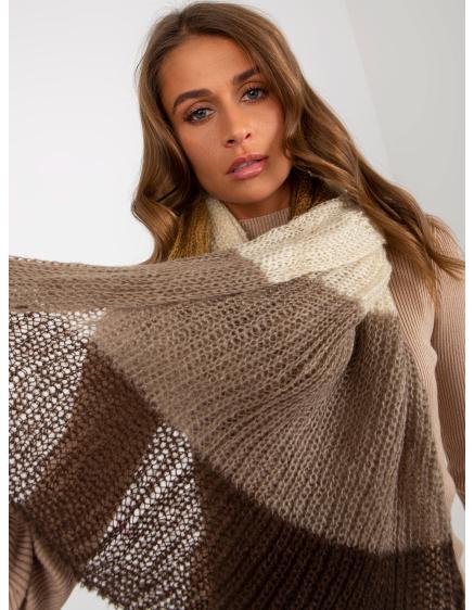 Női sál SPIRIT barna-bézs