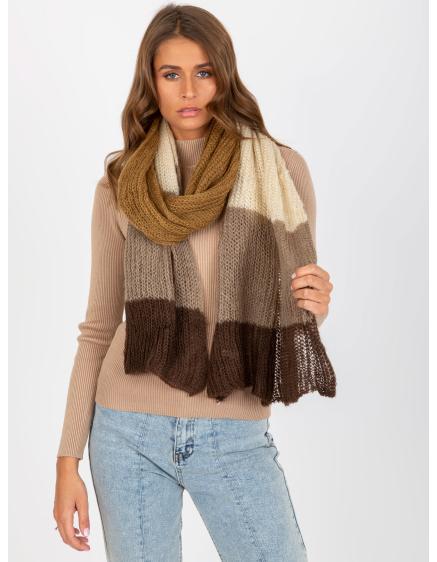Női sál SPIRIT barna-bézs